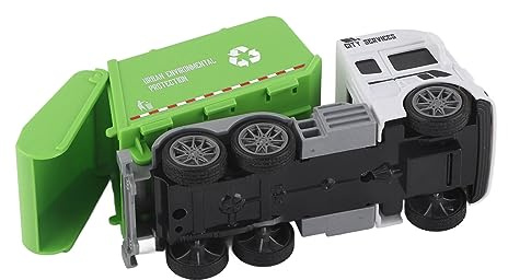 RIZGHWOY Trägheits-Müllwagen aus Kunststoff für , Einfach zu Bedienender Spielzeug-Müllwagen, Ideal für Rollenspiele (Sanitär-LKW (Be- und Entladewagen))