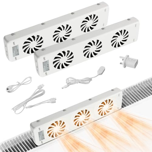 TIANHENGMart Radiator Fan 3.0 Single Set, Radiator 1-Piece Magnetic Cooling Fan, a Smart Radiator Booster for Heaters, Saves Energy and Heating Costs