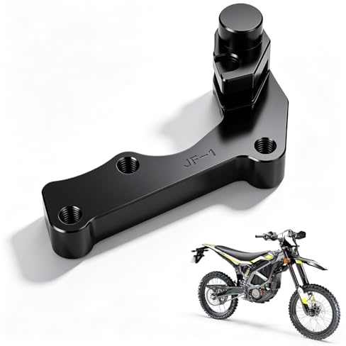 Runfarr Disc Brake Adapter, Black, 270mm for Surron Ultra Bee-Black | Caliper Adaptor,For Floating Disk Brake,Discs Rotors Disks Bracket