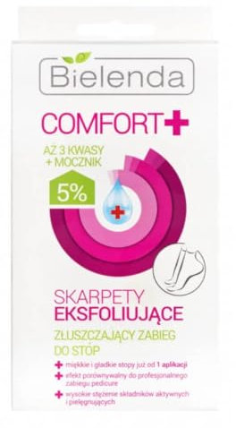 BIELENDA Komfort Peeling Behandlung Socken Pflegende Refresh Regeneration