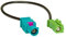 tomzz Audio 1500-020 GPS Adaptateur d'antenne Fakra (M) sur Pioneer HRS-F Compatible avec Les appareils Pioneer AVIC-F sur Les antennes GPS avec connecteur Fakra