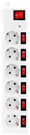 GARZA 420034 Base Múltiple, 250 V, Blanco, Medium