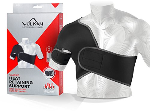 Vulkan Classic Right Half Shoulder Support, Medium, Shoulder Brace for Rotator Cuff Injuries, AC Joint Support, and Dislocations, Shoulder Strap for Men and Women, Brace for Athletes and Exercising