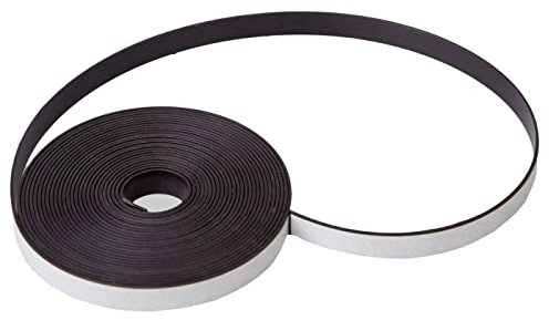 5m Anisotropes Magnetband Schwarz 1x10mm Magnetklebeband für LED Trockenbauprofile