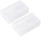 2PCS 2 * 20700/21700 Battery Box Container Waterproof Battery Storage Box, Size 9 x 8 x 2.5 cm, Transparent