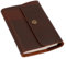 Gusti Buch Leder - Virginia Notizbuch Skizzenbuch Tagebuch Reisetagebuch Seiten nachfüllbar DIN C6 Braun Leder (C6, Braun)