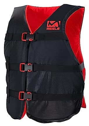 Mesle Schwimmweste Erwachsene Sportsman, Universal 50N Schwimmhilfe für Herren & Damen, Paddelweste für Boot, Auftriebsweste & Prallschutzweste für Sup, Kanu, Wakeboard