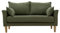 Miliboo Skandinavisches 2-Sitzer-Sofa Khaki Kate