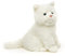 Uni-Toys - Katze weiß, sitzend - 21 cm (Höhe) - Plüsch-Kätzchen - Plüschtier, Kuscheltier