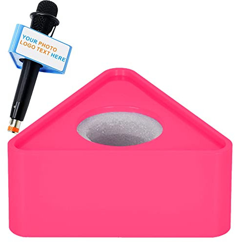 Qiqule Custom Triangle Karaoke & Interview Microphones - Pink