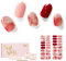 NAILOG Semi Cured Gel Nail Strips, 34 pcs Salon-Quality Gel Nail Stickers, Long Lasting Nail Wraps for Women with Soft Gel Finish, Rose Cloud
