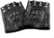 Xtom2013 Spike Nieten Leder Fingerlose Handschuhe Biker Fahrrad Fingerless Herren Gloves