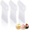 APACALI 400 PCS Clear Plastic Spoons, Reusable Plastic Dessert Spoons, 9.5cm Mini Plastic Spoons for Indoor and Outdoor Parties, Picnics, Home and More