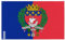 Drapeau Paris Plusieurs Tailles en Polyester 96x144cm 2. 2 œillets à gauche