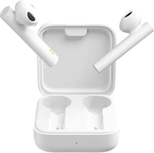 MusTech Mi True Wireless Earphones 2 Basic, Cuffie Senza Cavi, Cancellazione Rumore Con Dual Mic, Compatibile Con iOS E Android, Bianco