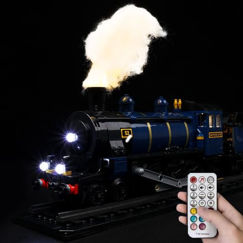 Kyglaring LEGO Compatible Lighting Kit for LEGO 21344 Train Sets, Remote Control Version, Ages 6-14