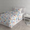 Italian Bed Linen Dafne Bettbezug Bedruckt, Mikrofaser, Colibri, Einzelbett