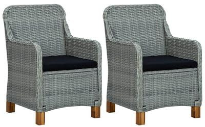 Willood Comfort Garden Chair Robust langlebig und pflegeleicht mit rundem PE-Rattan um die äußere Schicht gewickelt. Kissenbezug abnehmbar und waschbar.