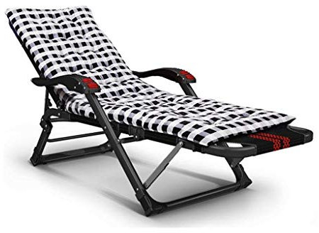 KPERXIS Sonnenliegen, strapazierfähige Sonnenliege, Gartenmöbel, Liegestühle für den Campinggarten, Schwerelosigkeits-Liege, wasserdichte Chaiselongue aus Metall für das Büro im