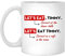 kisoyo Lustige Keramik-Kaffeetasse mit Aufschrift Let's Eat Timmy Correct at The Dinner Table Let's Eat Timmy Correct On A Raft in The Ocean, 325 ml