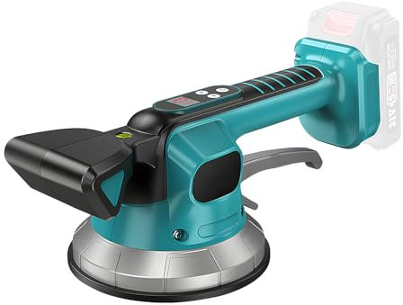 Professional Tile Vibration Tool, Cordless Tile Vibration Leveling Machine Compatible with Makita 18V Battery, 10 Speed Adjustable, Maximum 16000RPM (Without Battery)