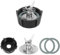 Vuzmode For Cuchillas de licuadora Oster, Osterizer con Fondo de Jarra de licuadora y Cuchilla Fusion de 4 Puntas 4961 y 2 Juntas de Goma con Junta tórica Cuchilla extractora de licuadora