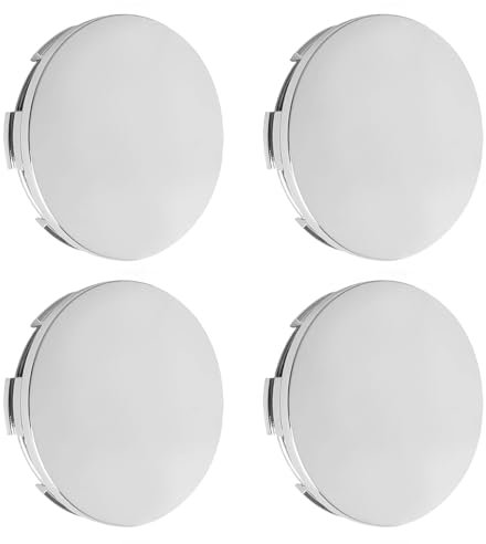 4 Stück Radnabenkappen,Felgenkappen,Nabendeckel OD 60mm ID 56mm,Nabendeckel,Universal ABS Silber Nabenkappen,Felgendeckel,Radkappen,Radnabendeckel,Auto Zubehör für Radnaben Caps,radnabenabdeckung