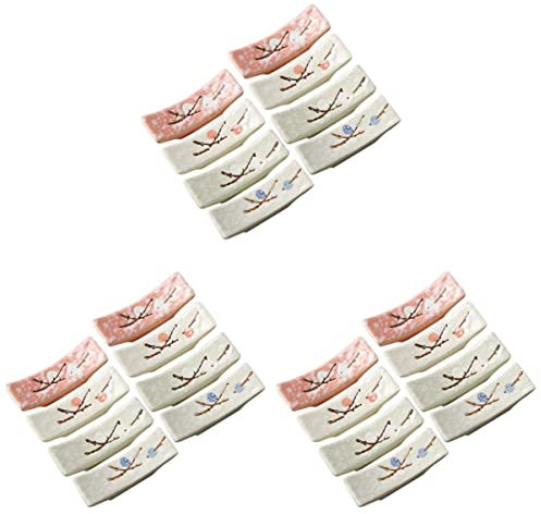 Chopstick Stand Rest Rack 24 pcs Kitchen Blossom Spoons Cherry Fork Classic Pillow Plum for Japanese Style Brush Home Gadgets Rest Color Non Decoration Dining Brushes Slip Dishwasher