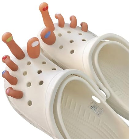 Gwezmxs Lustige Toe Charms für Crocs, Zehen Schuh Zubehör, 10 Stück