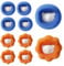 ExcellaElite Pet Hair Remover Washing Machine 10 PCS Dog Hair Remover Washing Machine Reusable Washing Machine Hair Catcher Hair Catcher Washing Machine Suitable for Dogs and Cats (Orange Blue)