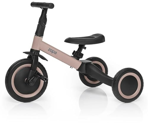 ZOPA Easy 4in1 Kinder Dreirad – Mitwachsend von 1,5 bis 5 Jahren – Odradler Laufrad Dreirad Fahrrad – Leicht & Sicher – Verstellbarer Sitz – Für Reisen & Alltag