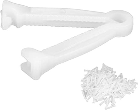 lvifloae 100pcs Pinzas de cordón Umbilical de Animales Desechables Kit de Suministros de Parto en Forma de Parto para el Cachorro recién Nacido