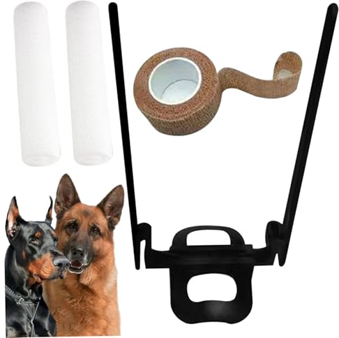 Jorzer Dobermann-Ohr-Posting-Set, verstellbares Hunde-Ohr-Posting-Set, ABS-Hunde-Eractor, leichtes, rissbeständiges Stand-up-Stützzubehör.
