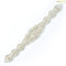 ShinyBeauty Hochzeit Schärpe Strass Applique Trim Strass Applique für Hochzeitskleid (Silber-181)