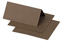 Clairefontaine 75079C Packung mit 25 Tischaufsteller Pollen, 85x80 mm, gefaltet, Maulwurfsgrau