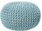 Beliani trendy Ottoman in Hellblau Baumwolle 50x35 cm Conrad