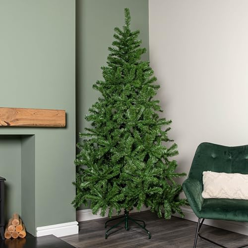 7ft (2.1m) Green Colorado Spruce Artificial Christmas Tree with 763 tips
