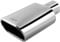 UPower Auspuff Tipps 5,7 cm Einlass 14 x 7,6 cm Auslauf 22,9 cm lang Edelstahl Chrom zum Anschweißen