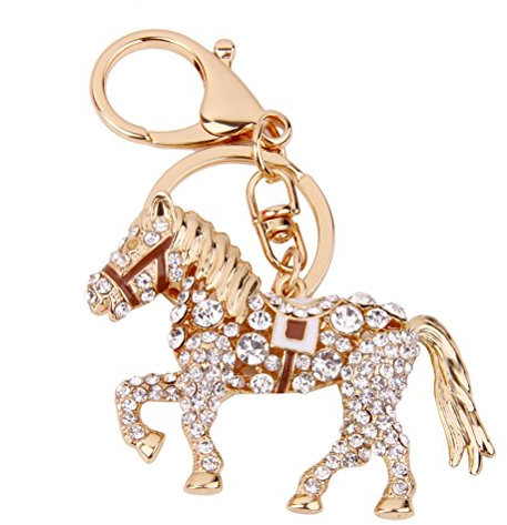 LUOEM Pferd Schlüsselanhänger Geschenk Schlüsselanhänger Strass