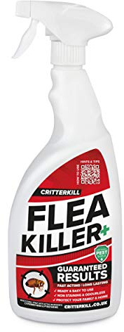CritterKill Professional Flea Killer Spray | Guaranteed Results | Used by Pest Controllers 1L