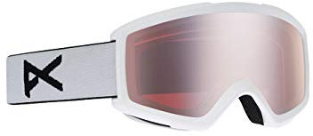 Anon Herren Helix 2.0 with Spare Snowboardbrille, White/Silver Amber, One Size