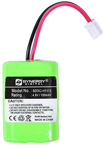 Synergy Digital Dog Collar Battery, Compatible with Kinetic MH120AAAL4GC Battery (Ni-MH, 4.8V, 150 mAh), Compatible with SportDOG 650-058, FR200, SDT00-11907, Interstate NIC1308 Batteries