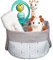 Sophie la Girafe - Corbeille de Naissance - Jouet d'Eveil - Les essentiels de bébé - 1 Doudou, 1 lange, 1 jouet à mâcher et 1 hochet dans un superbe panier