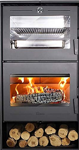 ESTUFA DE LEÑA CON HORNO LACUNZA MODELO ALTEA