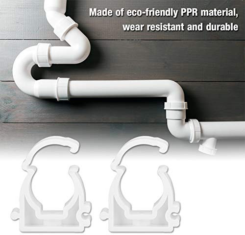 20 Pcs 16/20/25 / 32mm Morsetti per tubi Fissaggio supporto tubo di acqua Tubo per gas Tubo per filettatura PPR Morsetto per tubi in plastica Fibbia fissa con 20 viti Viti(20mm)