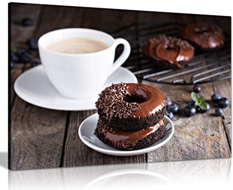 Kunstdruck auf Leinwand, Motiv Brown A Cup Of Coffee, 31x20cm (12x8in)