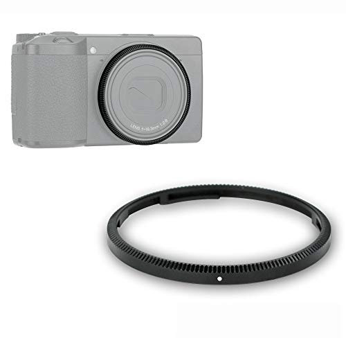 Metall Objektivring für Ricoh GR III GR3 GR III HDF Kamera ersetzt Ricoh Originalring oder Zubehör GN-1 Ring (schwarz)