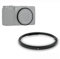 Metall Objektivring für Ricoh GR III GR3 GR III HDF Kamera ersetzt Ricoh Originalring oder Zubehör GN-1 Ring (schwarz)