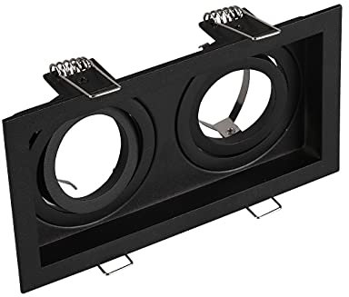 Trio Leuchten Einbauleuchte Kenai 651600232, Metall Schwarz matt, exkl. 2x GU10