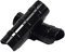 HH-LIFE 24 clips de tubo de invernadero para tubo de diámetro de 31 ~ 33 mm, color negro